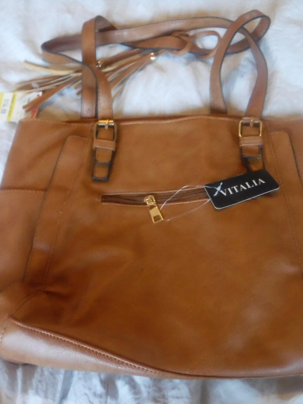 Vitalia Womens Brown purse Soulder Bag new With Tags
